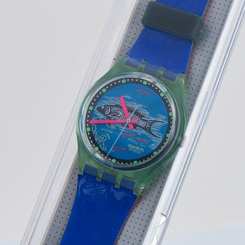 Swatch, Frische Fische, wristwatch, 34 mm.