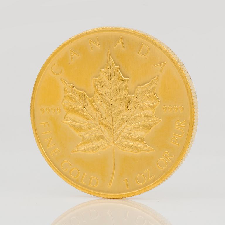 GULDMYNT. 50 Dollars, Canada 2002. Vikt ca 32 g.