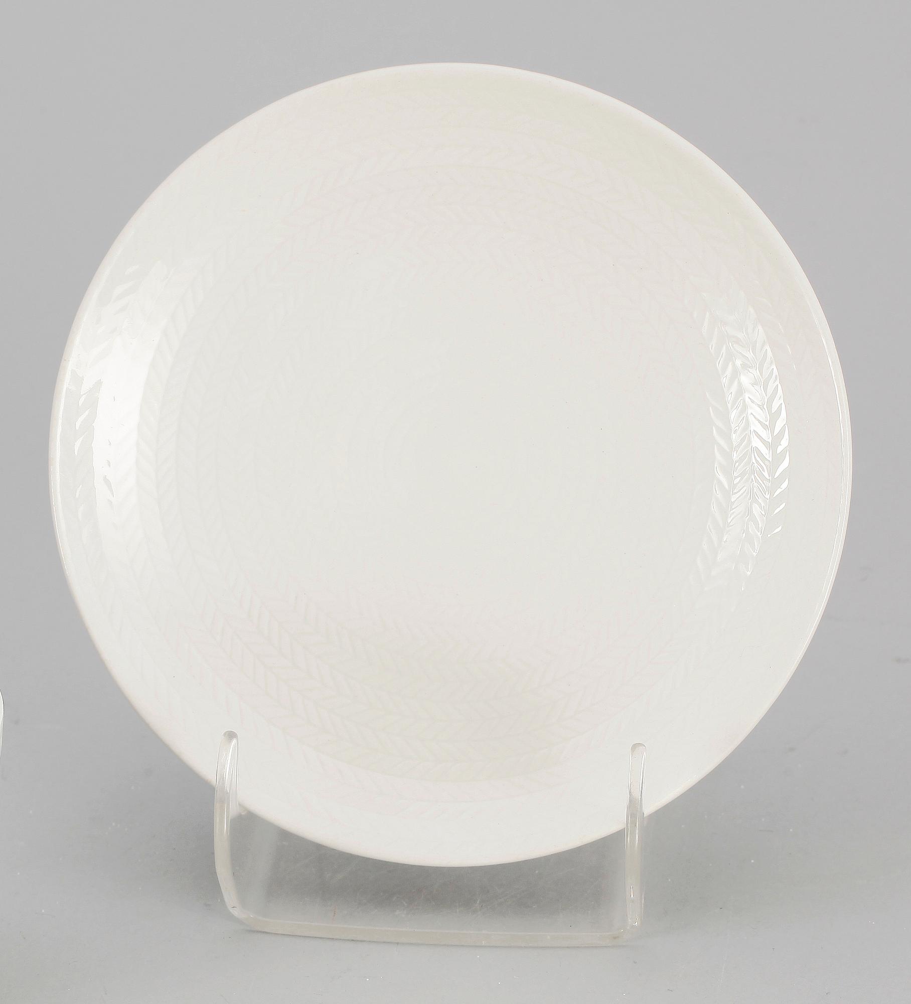 TESERVIS, 26 delar, flintgods, "Blå eld", Hertha Bengtson, Rörstrand.