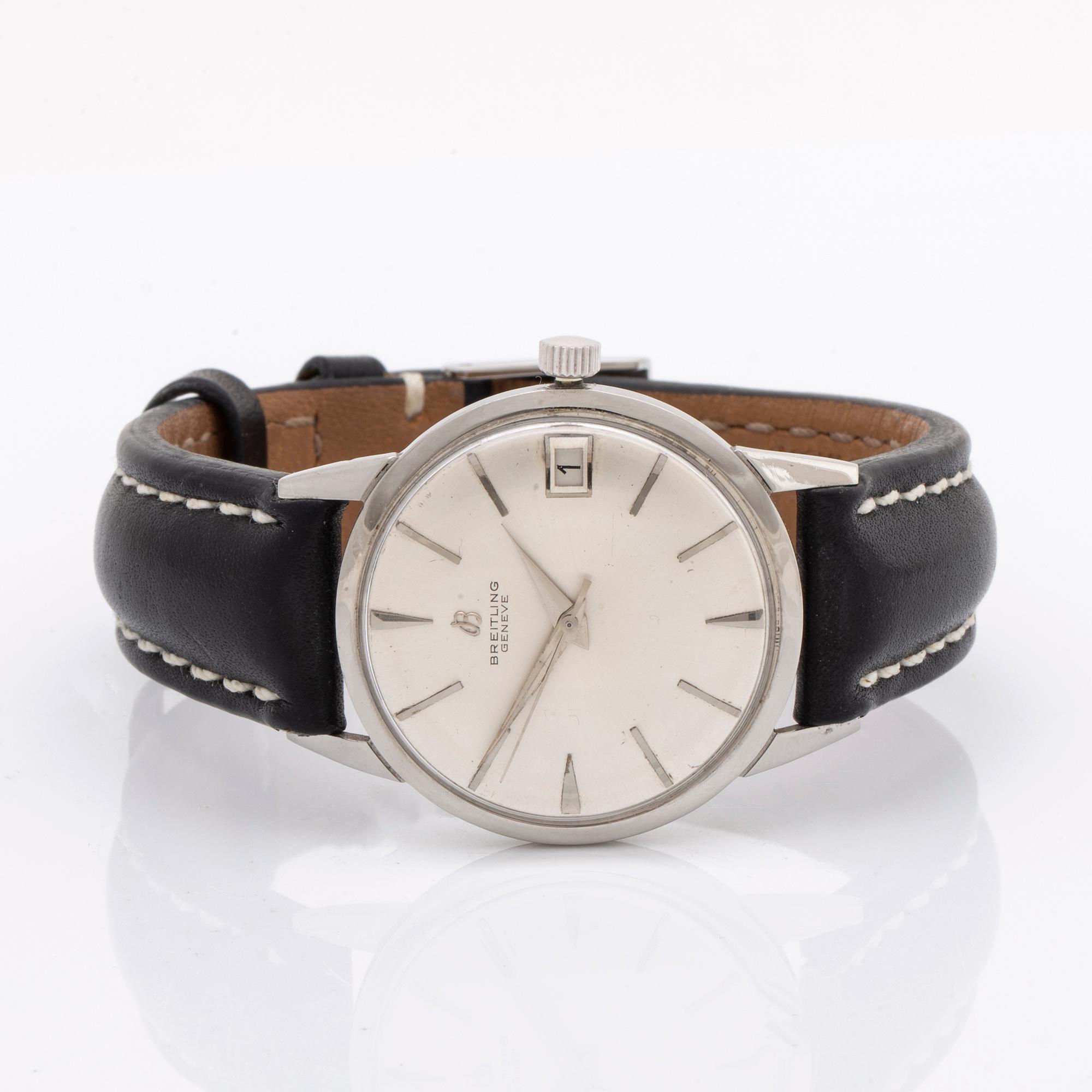 BREITLING Geneve, wrist watch,  34 mm.