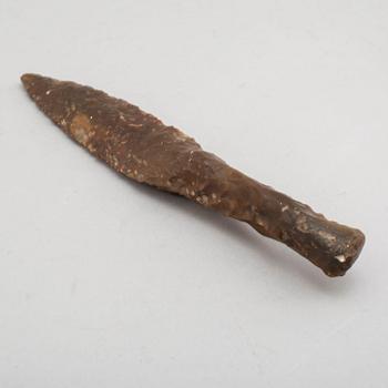 A late neolithic flint dagger.