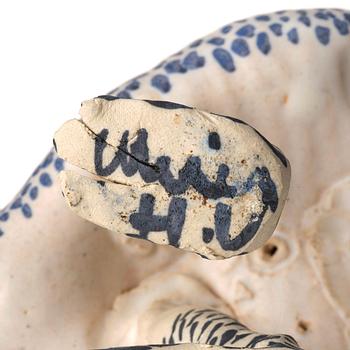 Ulrica Hydman-Vallien, a unique painted stoneware sculpture, Sweden.