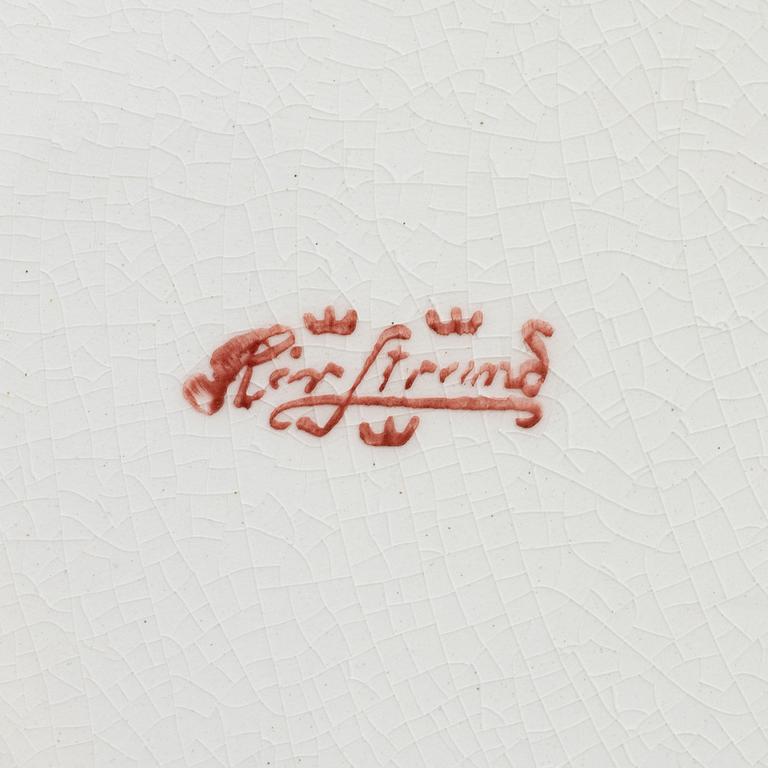 An eleven-piece crayfish service, Rörstrand, early 20th century.