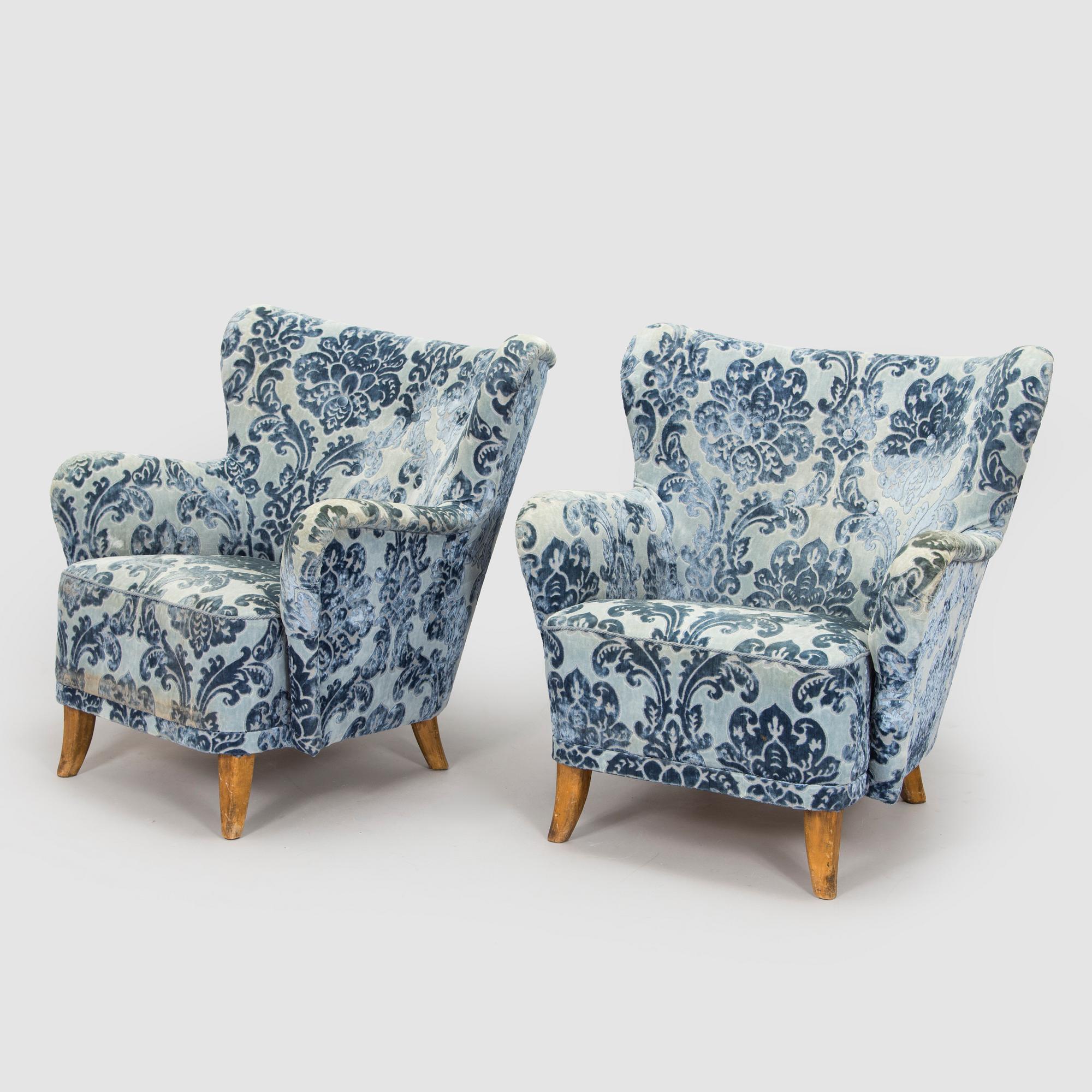 Fåtöljer, ett par, 1900-talets mitt.