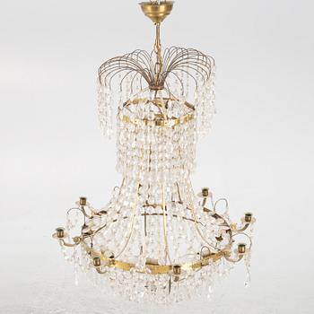 An Empire style chandelier, mid-20th Century.