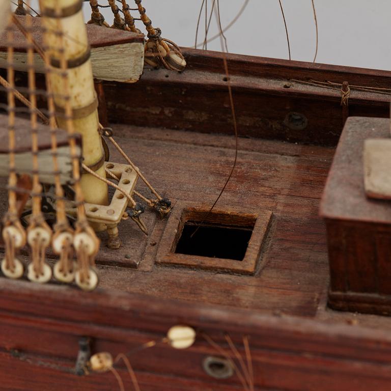 A late 1800's model ship.
