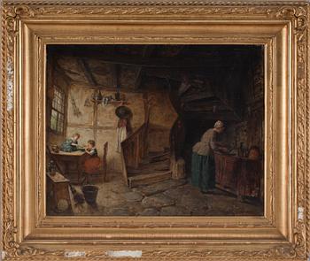 AUGUST JERNBERG, olja på duk. Sign.