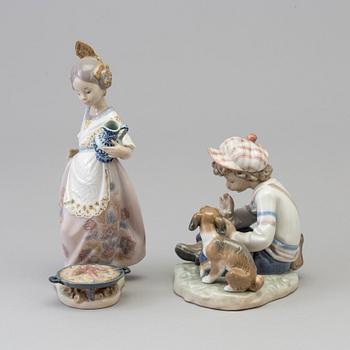 Two Lladro porcelain figurines, Spain, 1980s.