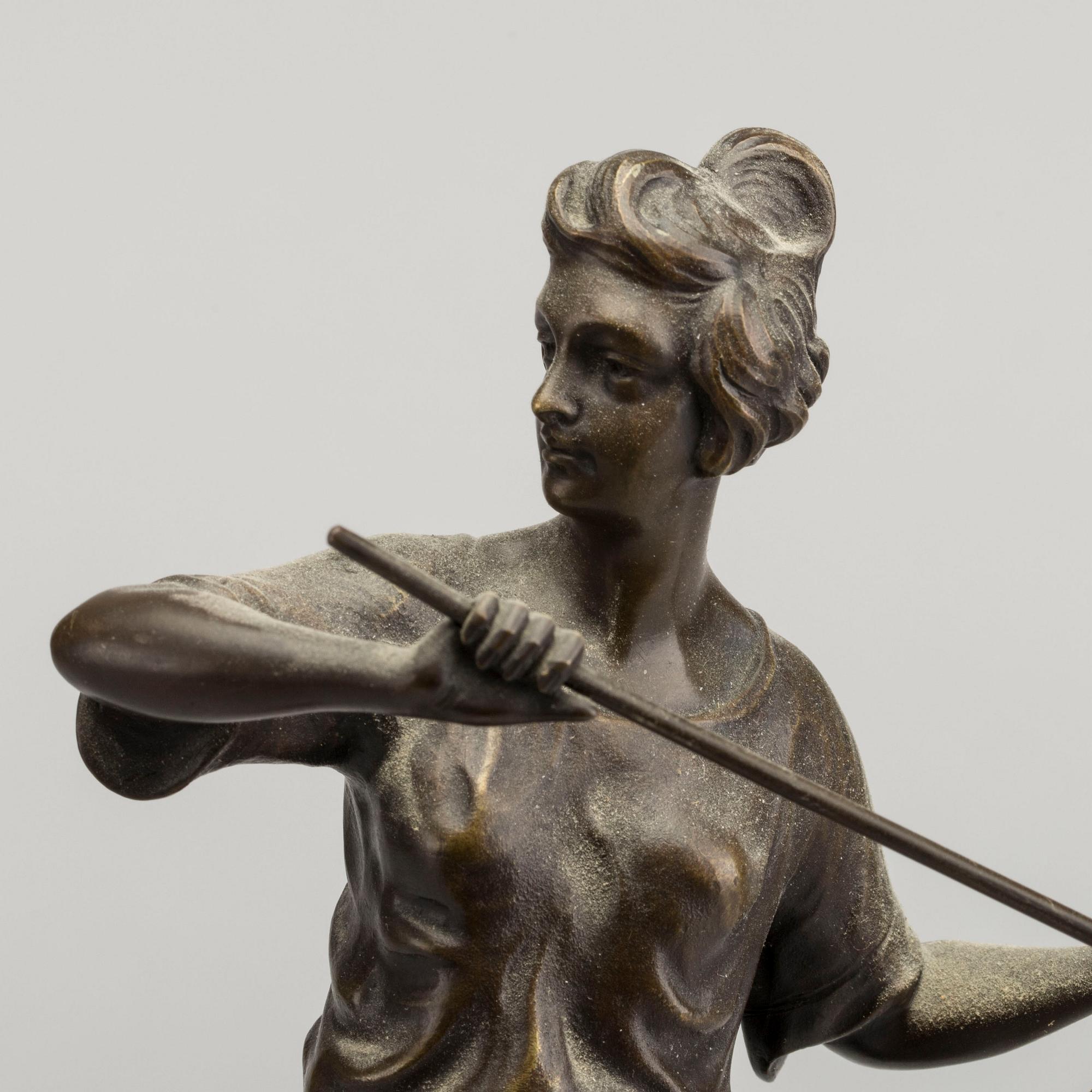 OTTO HOFFMANN, a bronze sculpture, signed.