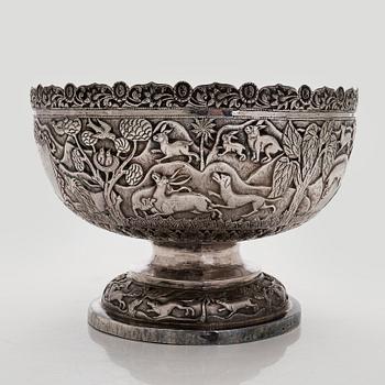 A silver bowl, Cambodia.