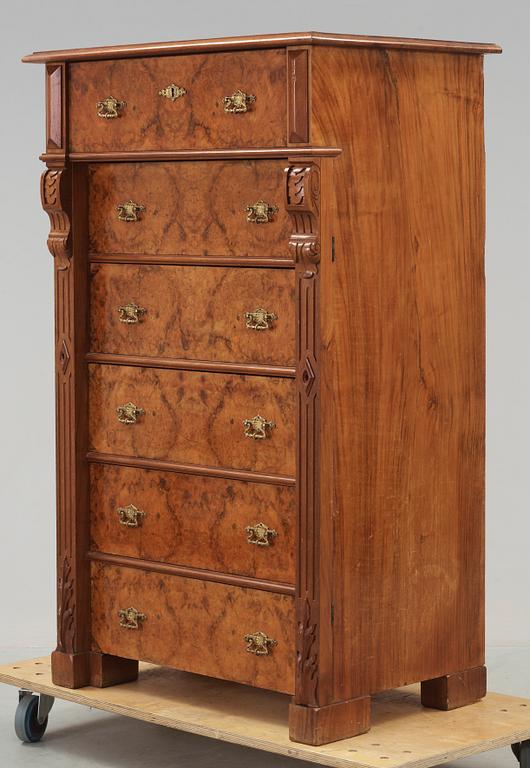 HERRBYRÅ, nyrenässans, sent 1800-tal.