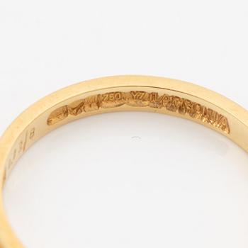 Lapponia, ring 18K gold set with an eight-cut diamond, Finland 1976.