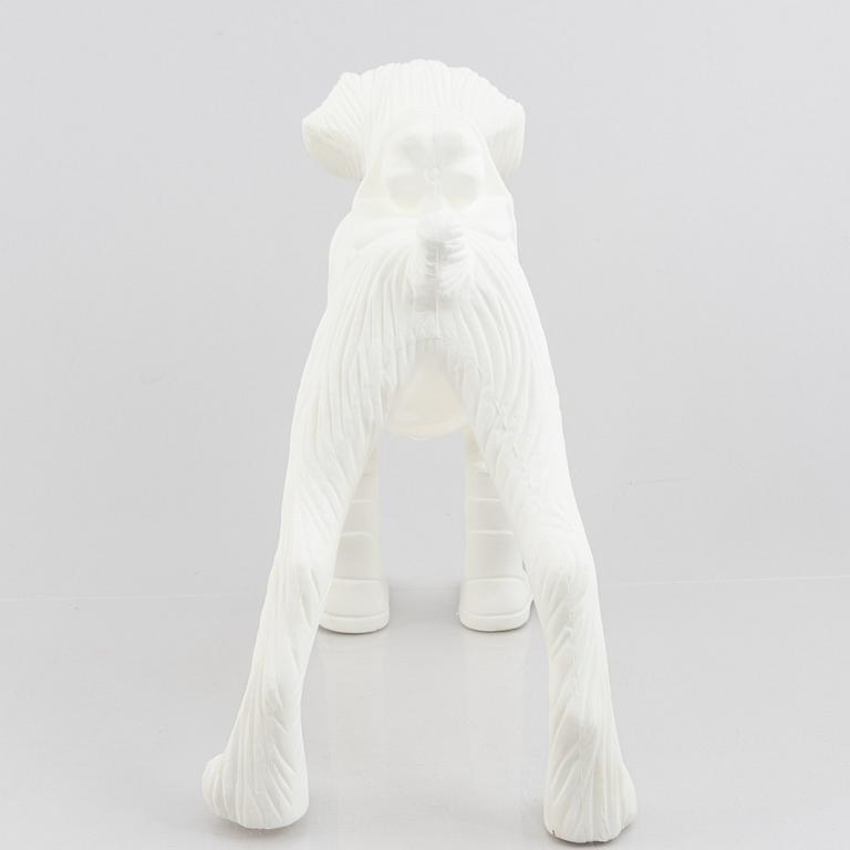 William Sweetlove, "Cloned Schnauzer with water bottle". (White).