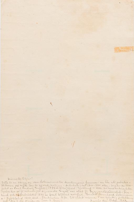 AKVARELLER/RITNINGAR, 3 st. tillskrivan Carl Ludwig Engel (1778-1840), ej signerade.