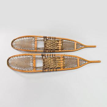 A pair of snowshoes, F H CO Wallinford VT US. First half of the 20th century.