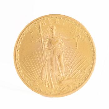 Gold coin, USA, 20 dollars, 1927.