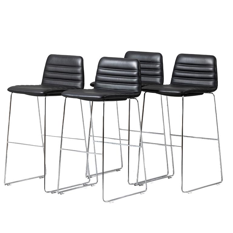 Paul Leroy bar stools, 4, Paustian, Denmark.