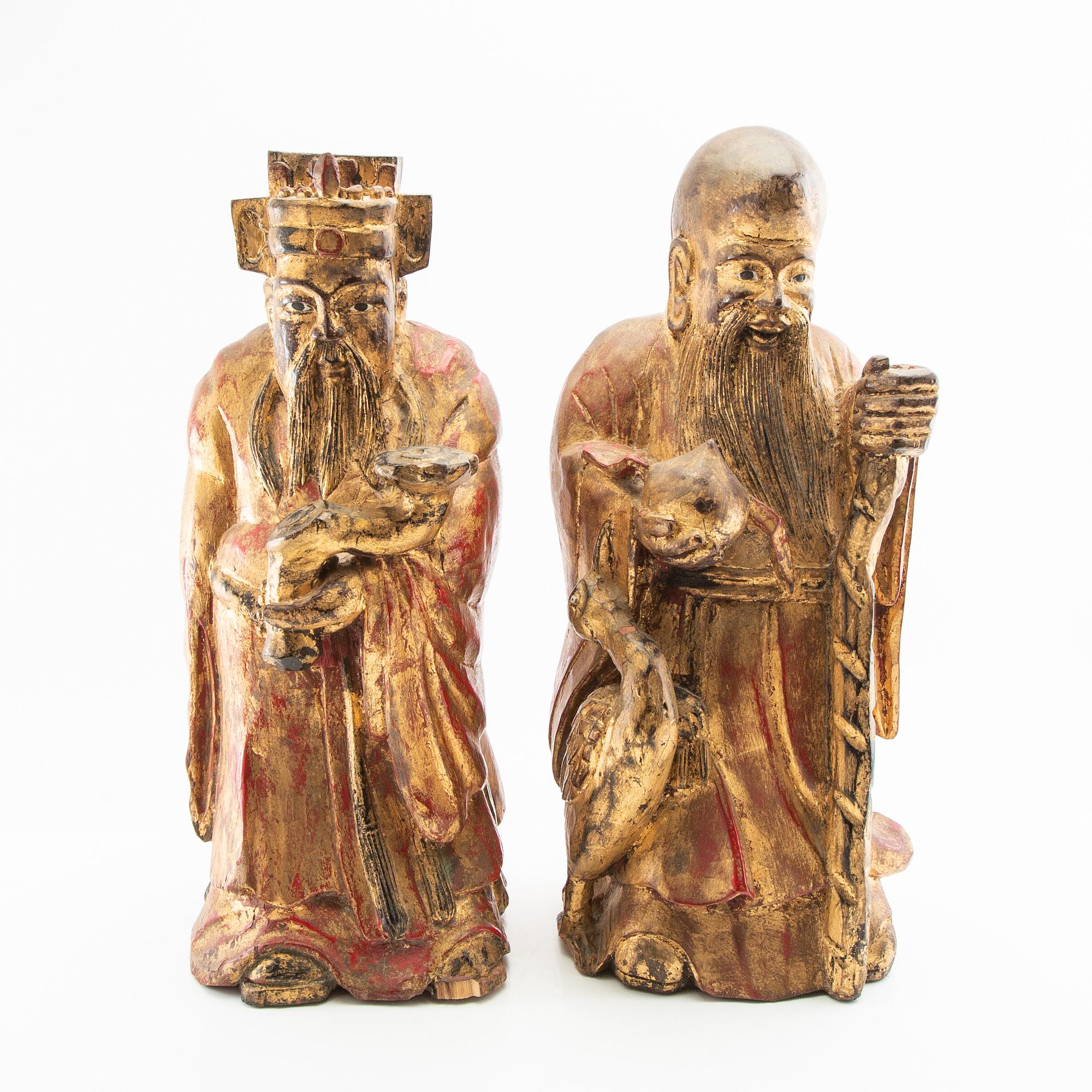 Decorative sculptures a pair East Asia 20th century.