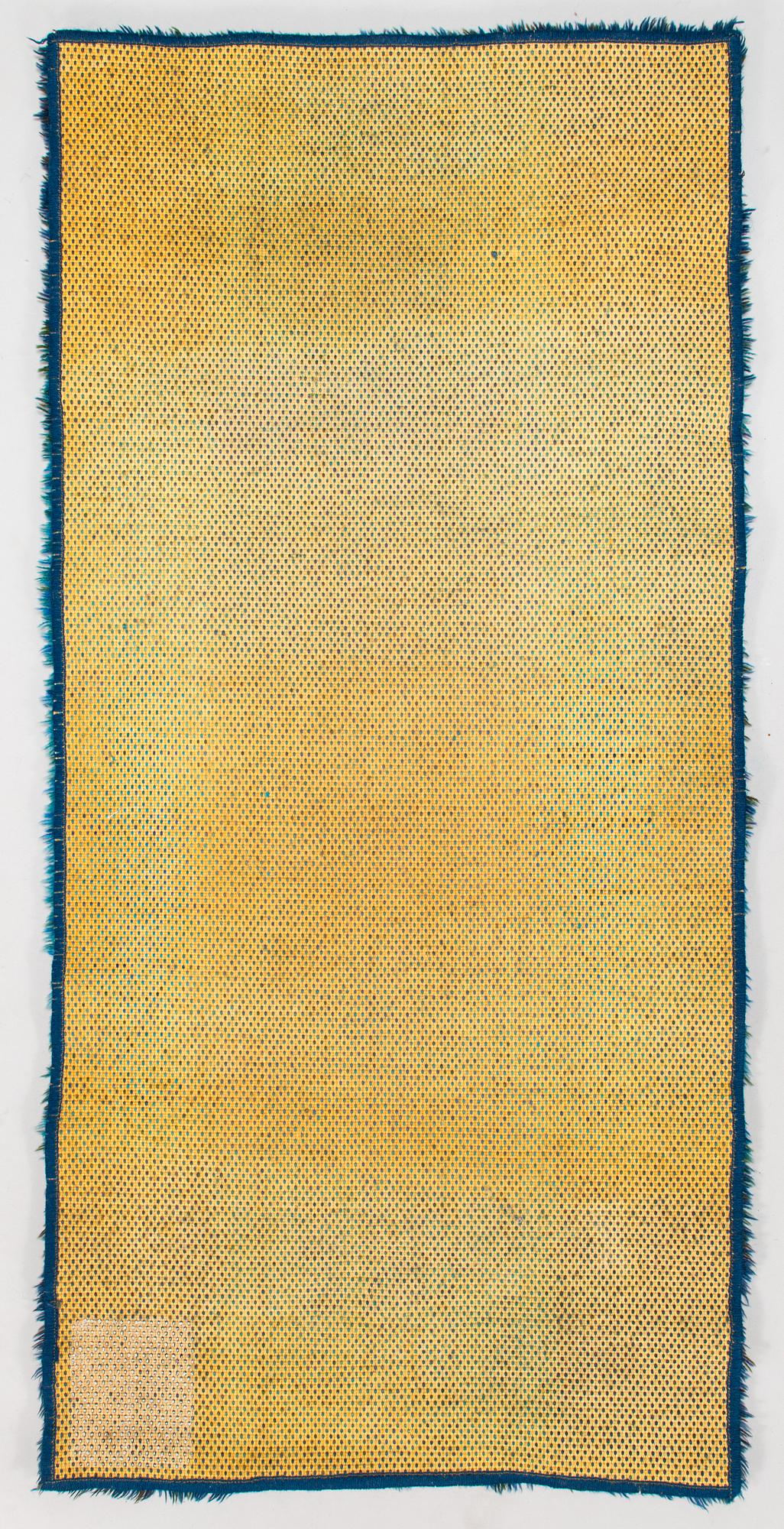 Ritva Puotila, ryijymatto, Oy Finnrya Ab. Noin 140 x 65 cm.
