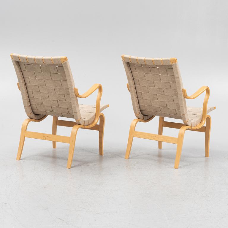 Bruno Mathsson, a pair of 'Eva' easy chairs, Dux.