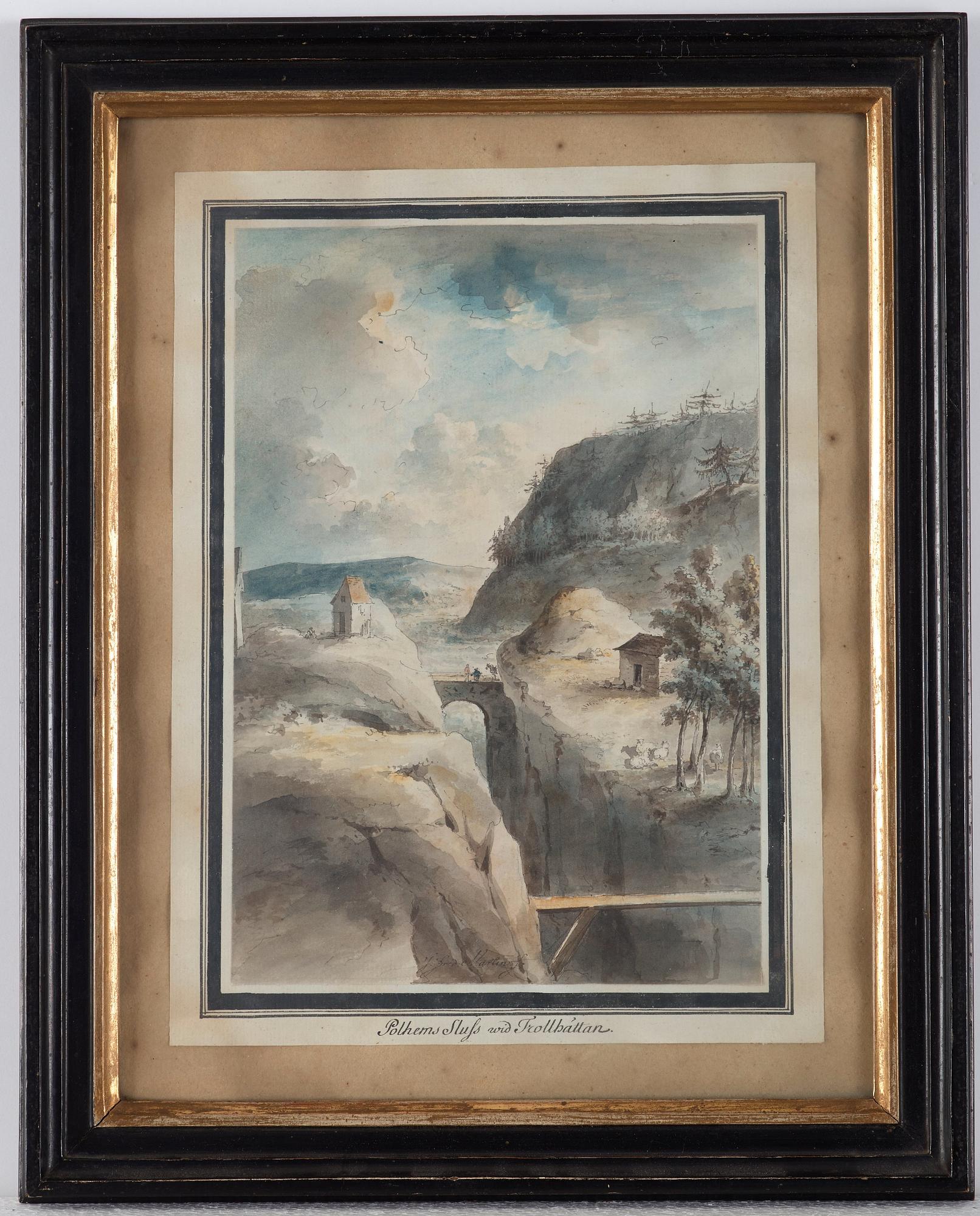 Johan Fredrik Martin, Ten scenes from the waterfalls at Trollhättan, Sweden.