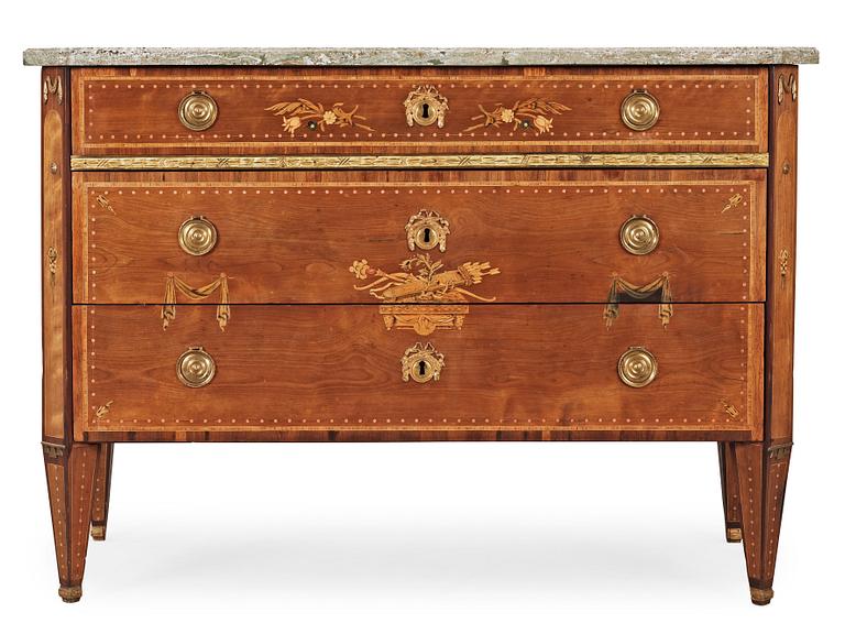 A Gustavian commode by N P Stenström, master 1781.