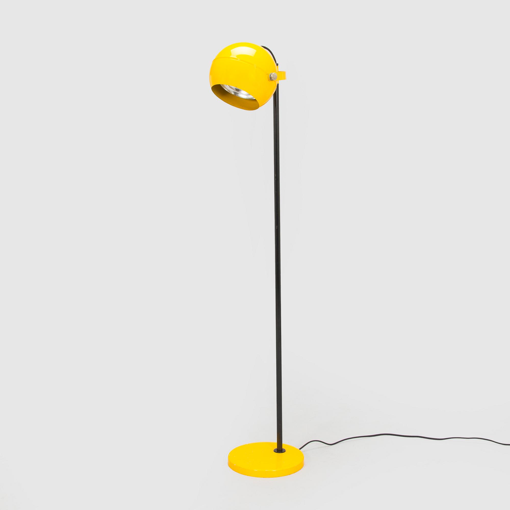 Heikki Turunen, golvlampa "Ping Pong", Stockmann Orno, Finland 1970-tal.