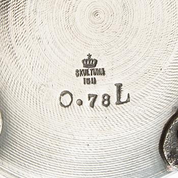 Coffee pot Empire style Skultuna silver plate early 20th century.