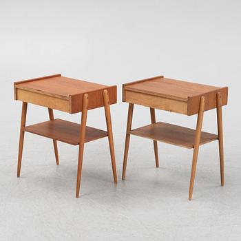 A pair of bedside tables, Carlström & Co, 1960's.