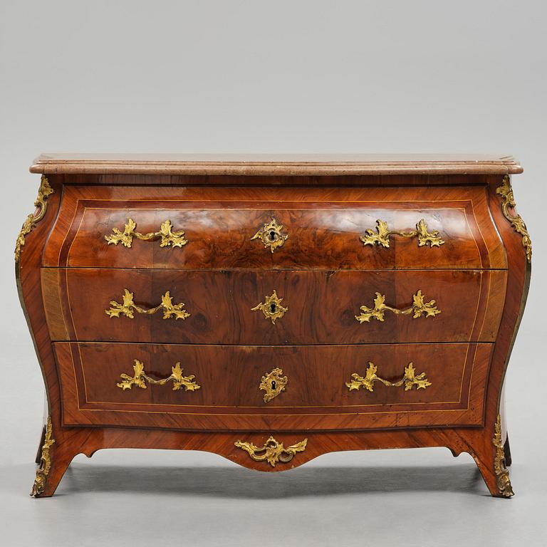 A Swedish Rococo commode attributed to P. Gyllenberg (master in Stockholm 1767-85).