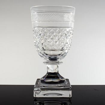 ELIS BERGH, nine 'Kent' glasses from Kosta.