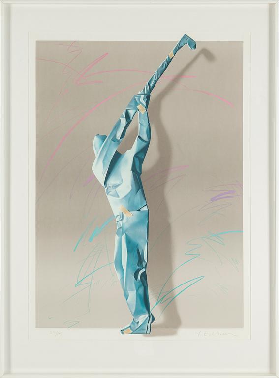 YRJÖ EDELMANN, litograph in color, signed av numbered 54/175.