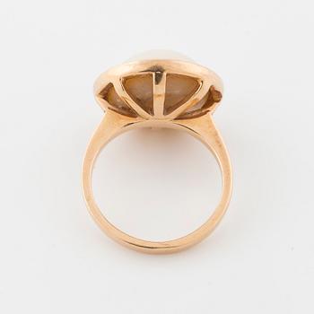 RING, med mabépärla.