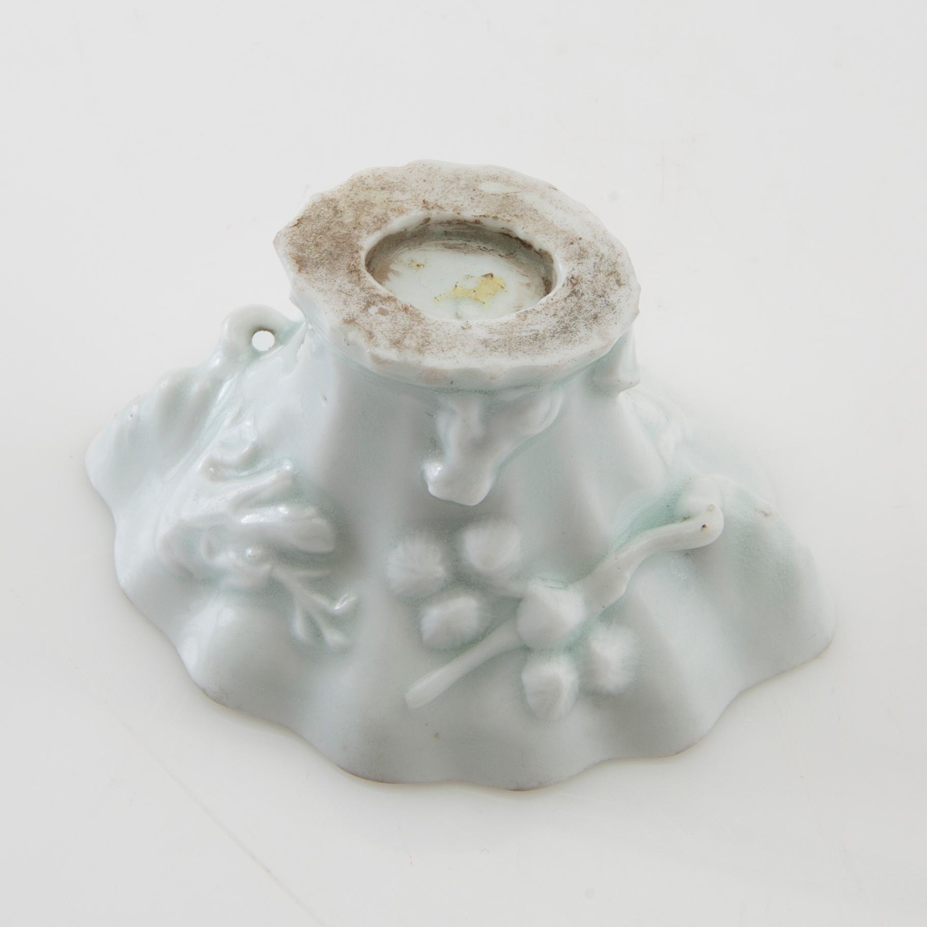 Wine tasting bowl porcelain, blanc-de-chine, China, 19th century.