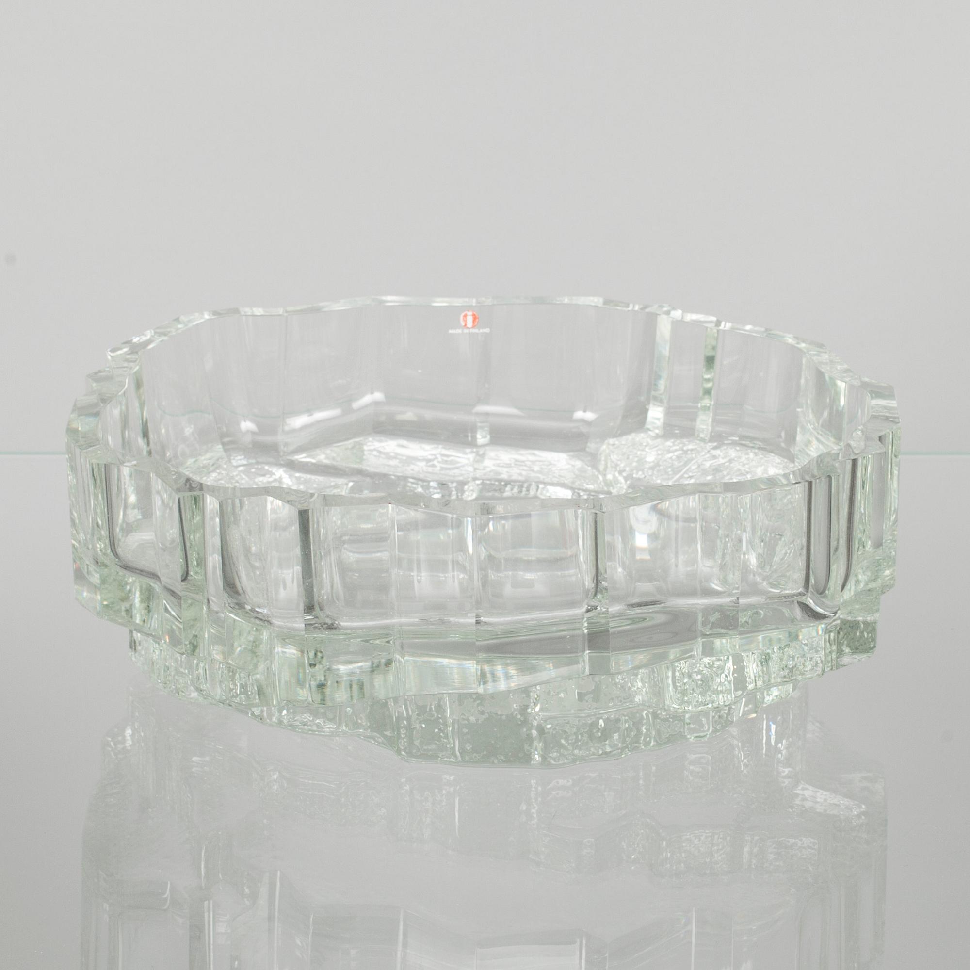 SKÅL, glas, "Lompolo", signerad Tapio Wirkkala - 3560. Modellen formgiven 1966.
