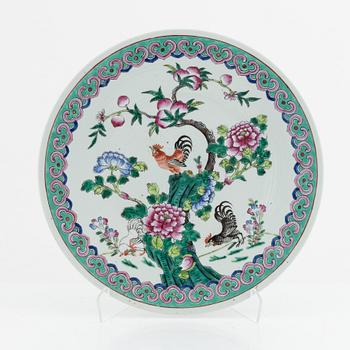 A Famille rose dish, China, 20th century.