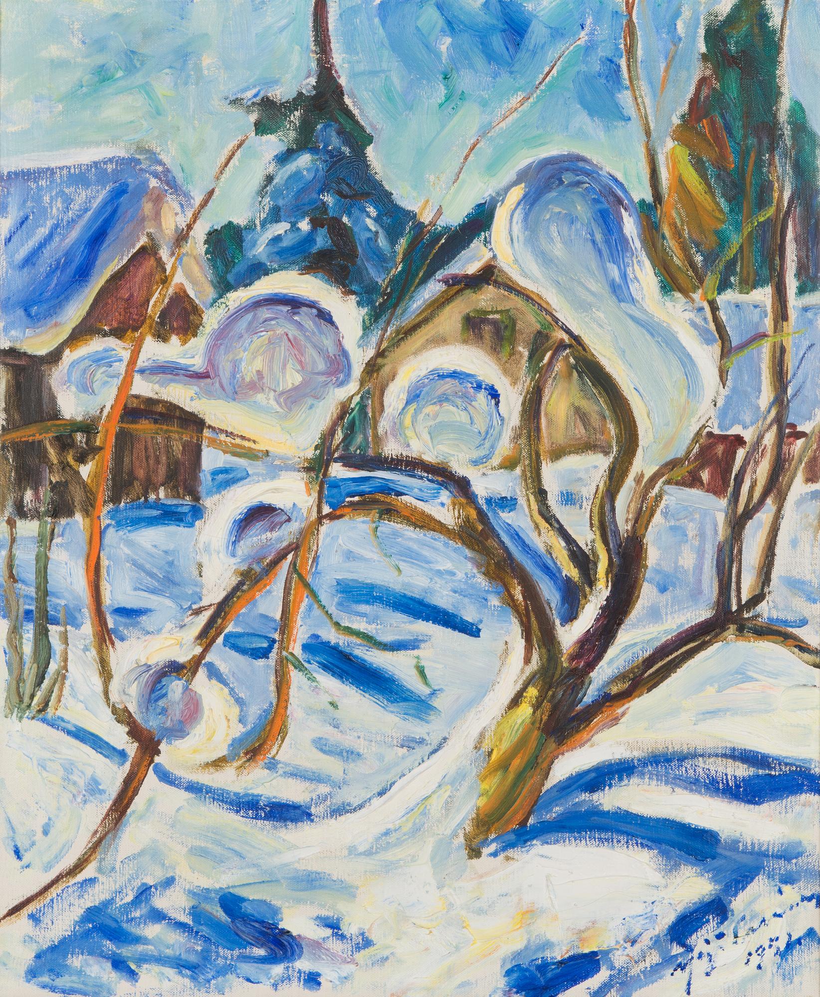 Yrjö Saarinen, Vinterlandskap.