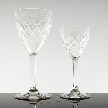 GLASSERVIS, 39 delar, glas, "Bror", Kosta.