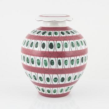 Stig Lindberg, vase, earthenware, Gustavsberg.