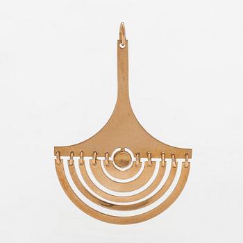 Tapio Wirkkala, riipus, "Puolikuu", 14K kultaa.