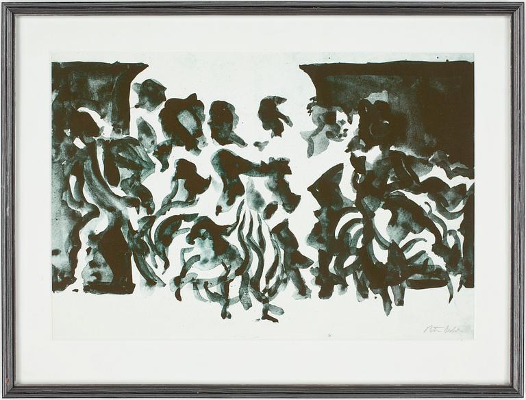 PETER DAHL, litografier, 2 st, en signerad.