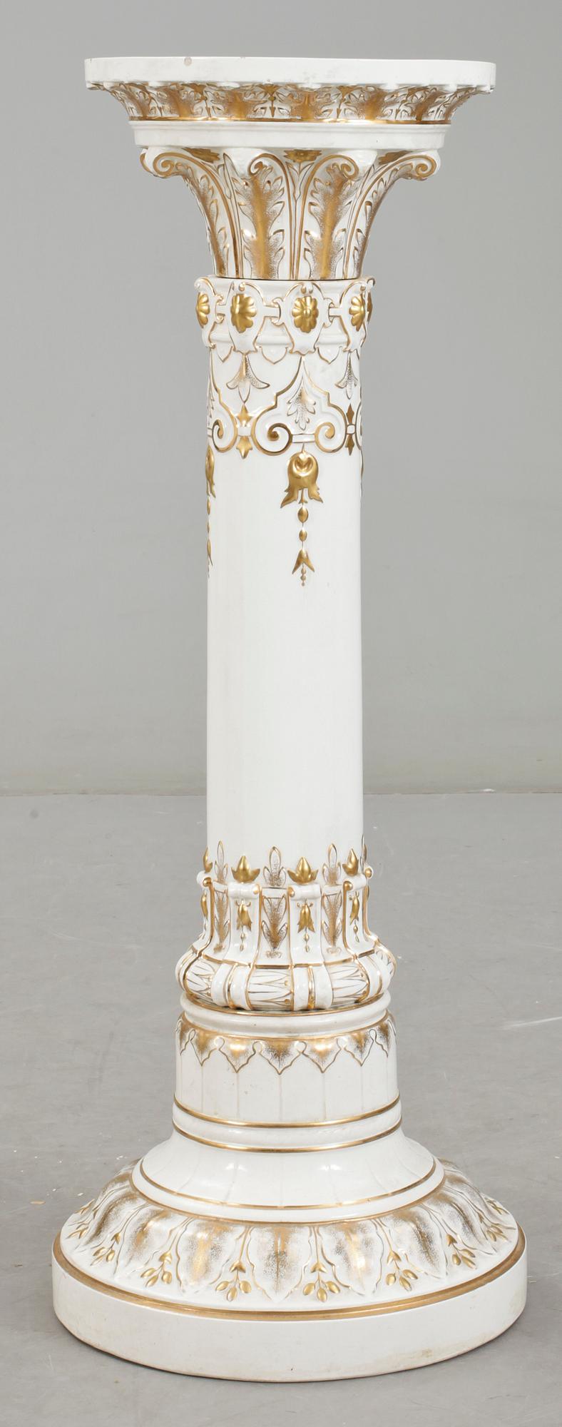 PIEDESTAL, Porslin, Rörstrand, 1890-tal.
