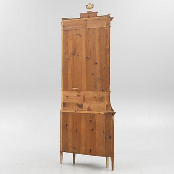 Corner cabinet, circa mid-20th century, Gustavian style.