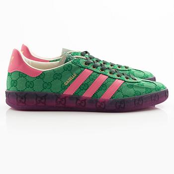 Gucci, /Adidas, sneakers, "Gazelle", storlek US 9 / Fr 41 1/3.