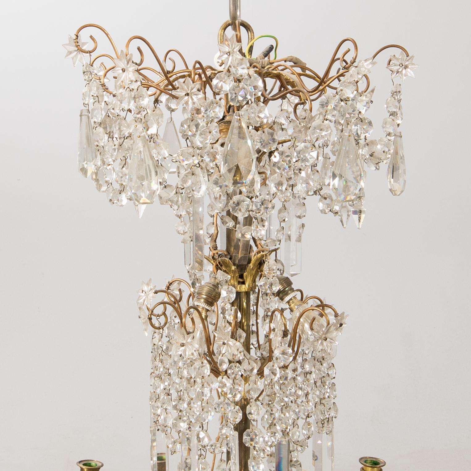 Ljuskrona sekelskiftet 1900.