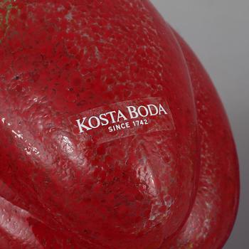 SKULPTURER, 4 st, glas, Gunnel Sahlin, Kosta Boda, 1900-talets andra hälft.