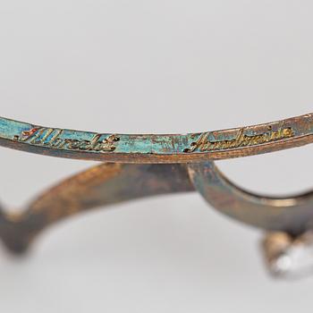 A Swedish wedding crown, mark of Albrechts, Lund 1961.