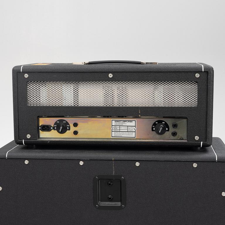 The Hives, Hiwatt "Custom 50", signed amplifier and speaker ca 2010.