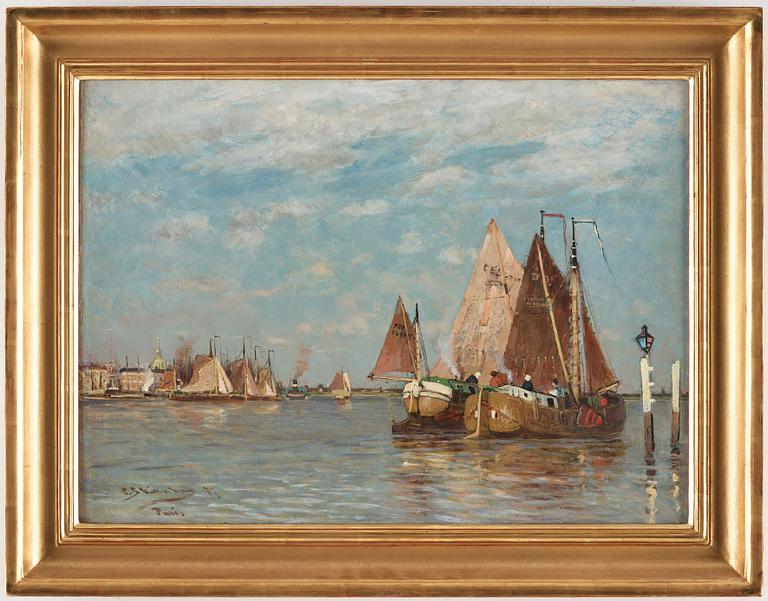 Carl Skånberg, "Fiskeskutor, Holland".