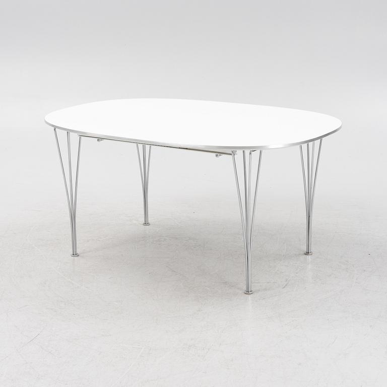 Bruno Mathsson & Piet Hein, matbord, "Superelips" för Fritz Hansen, Danmark.